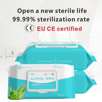 Eco-Friendly Alcohol Wipes - Portable Disinfectant Solution