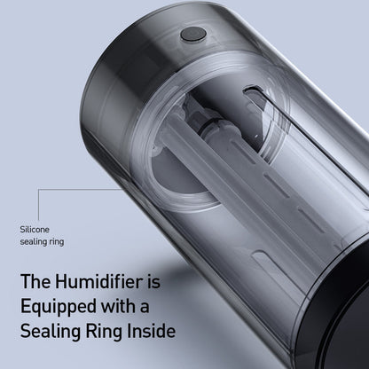 Portable Cylindrical Humidifier with Water-Saving Design