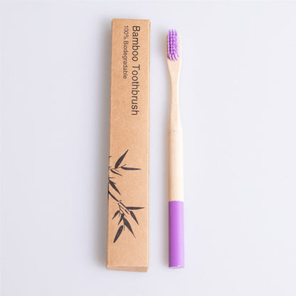 Eco-Friendly Bamboo Toothbrush with Biodegradable Handle