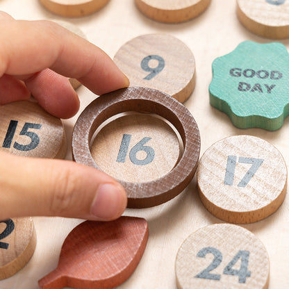 Eco-Friendly Perpetual Wooden Calendar - Sustainable Home Décor