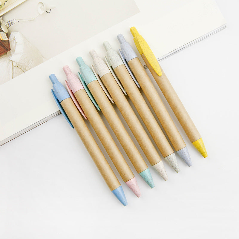 Eco-Friendly Pastel Cork Pens - Sustainable Stationery for Zero-Waste Living