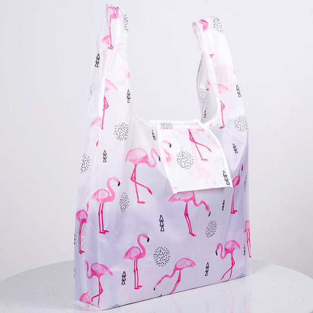 Eco-Friendly Reusable Shopping Bag with Polar Bear Print