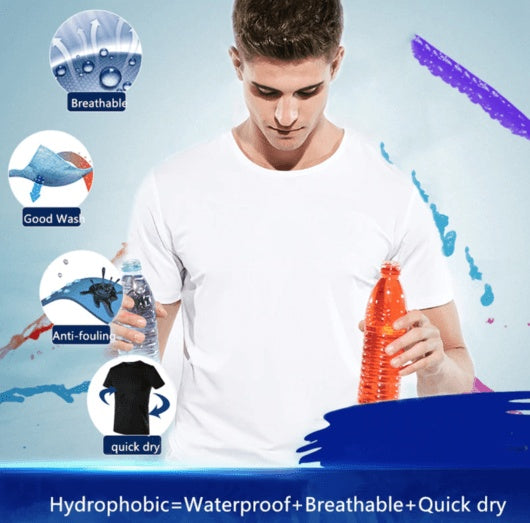 Quick-Dry Waterproof Couple T-Shirts - Stay Dry & Stylish