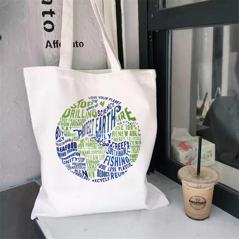 Eco-Friendly Reusable Cotton Tote Bag - Sustainable Shopping Solution