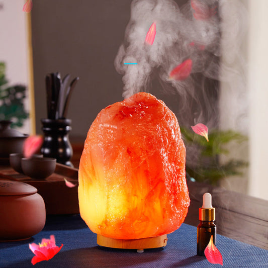 Himalayan Salt Lamp Diffuser with Aromatherapy Function