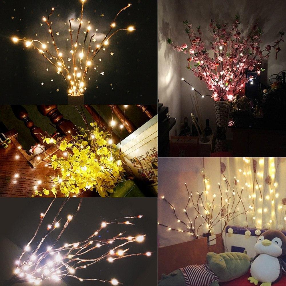 Energy-Efficient LED Light Branches for Home Décor
