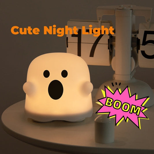 Ghostly Glow Portable Night Light - Energy-Efficient Decorative Lamp