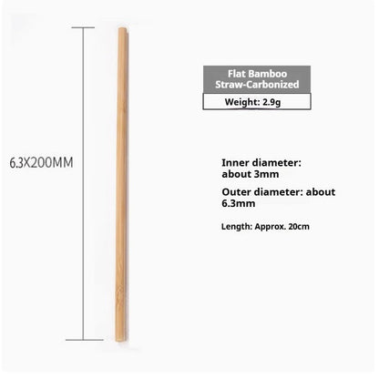 Eco-Friendly Bamboo Reusable Drinking Straws - Sustainable & Biodegradable