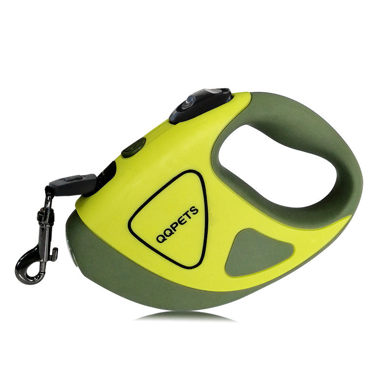Retractable Dog Leash with Built-in Flashlight for Safe Night Walks