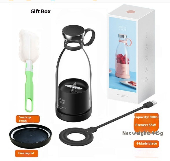 Eco-Friendly Reusable Pink Juice Bottle with Handle