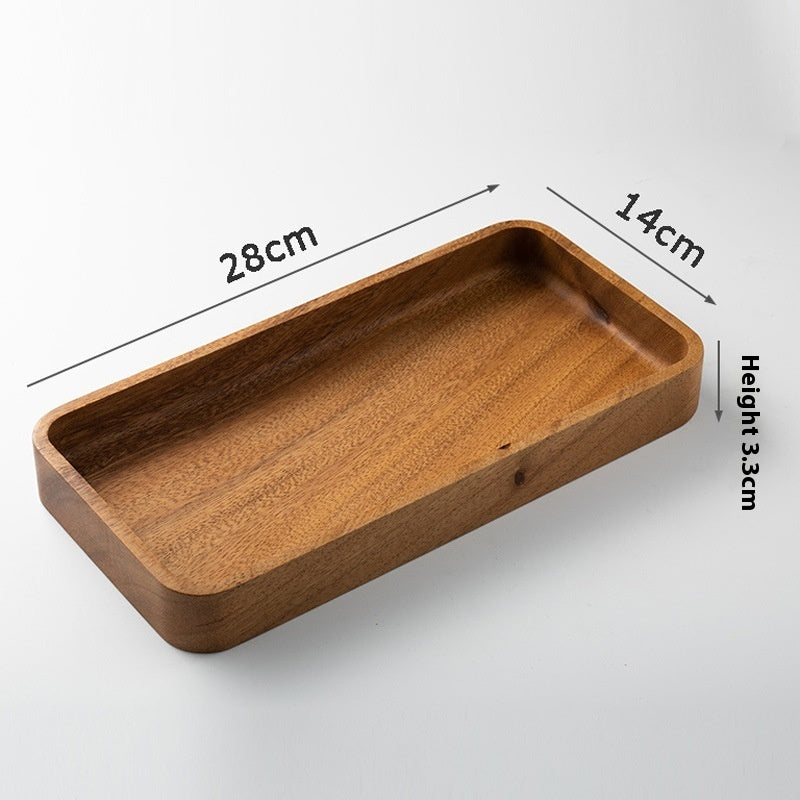Eco-Friendly Rectangular Wooden Trays - Sustainable Home Décor