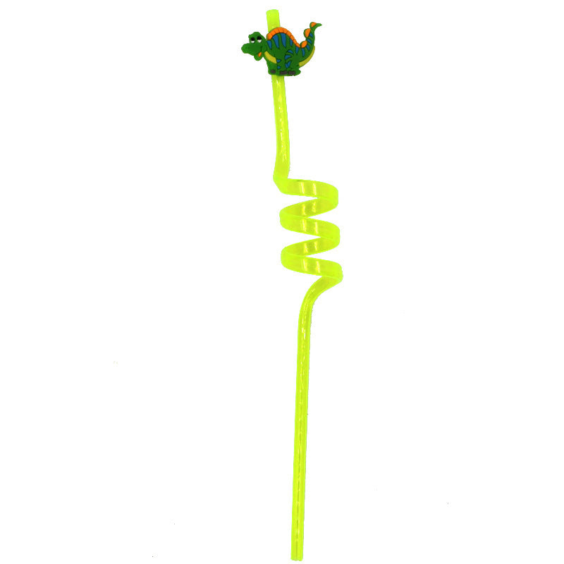 Multicolored Spiral Reusable Drinking Straws - Eco-Friendly & Durable