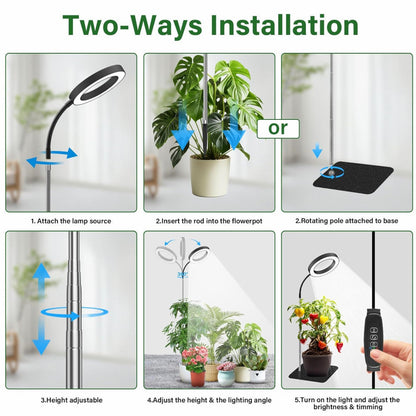 Energy-Efficient LED Grow Light for Indoor Plants