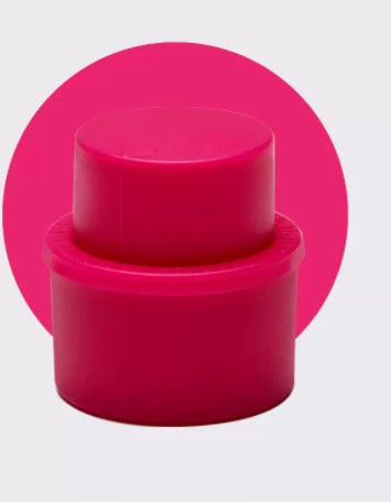 Eco-Friendly Reusable Bottle Cap and Sealer - Red Plastic Screw-On Design