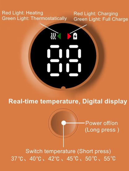 Portable Digital Bottle Warmer - Rechargeable & Eco-Friendly