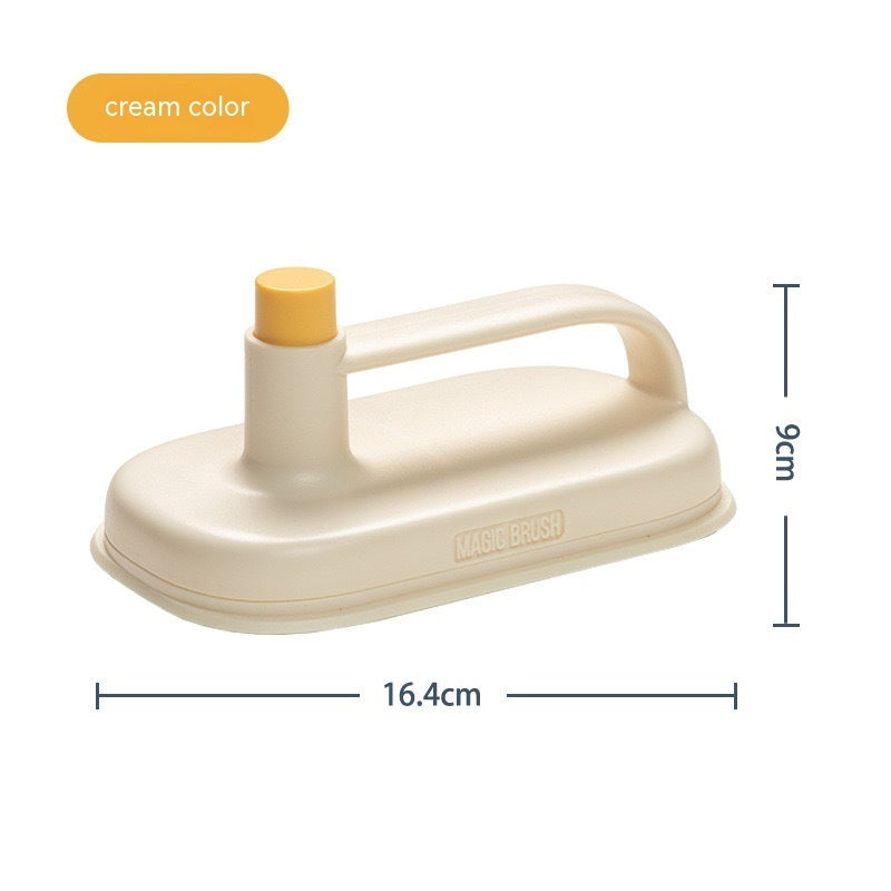 Eco-Friendly Oval Cleaning Brush with Handle - Durable & Reusable