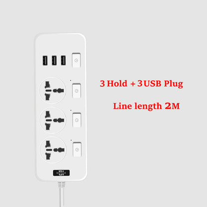 Smart Power Strip with USB Ports and Energy Monitoring