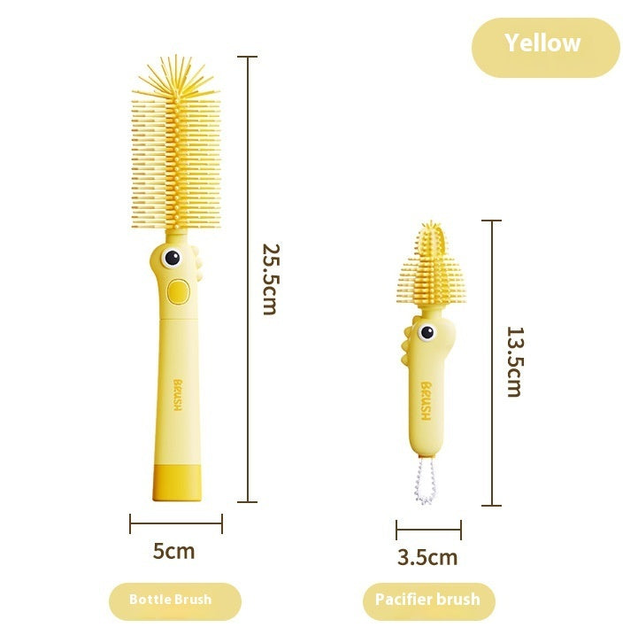 Eco-Friendly Silicone Bottle Cleaning Brushes - Durable & Reusable