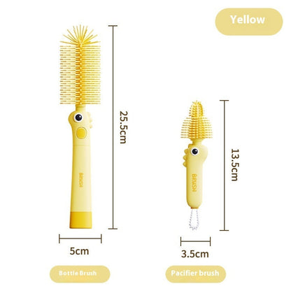 Eco-Friendly Silicone Bottle Cleaning Brushes - Durable & Reusable
