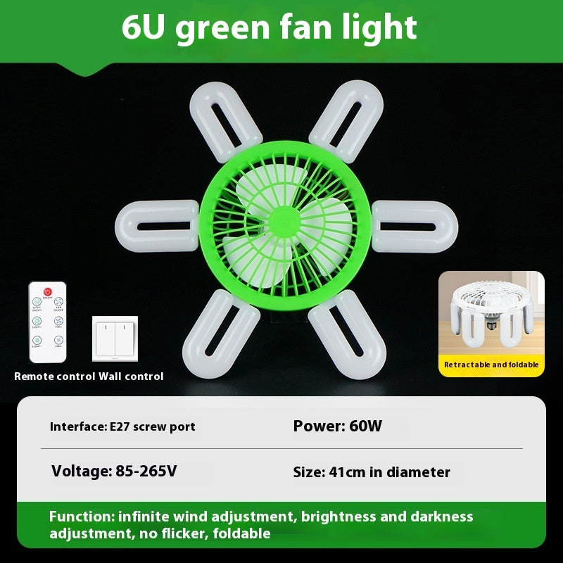Energy-Efficient LED Ceiling Fan with Air Circulation