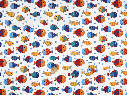Eco-Friendly Reusable Cloth Napkins - Multicolored Sea Creature Designs