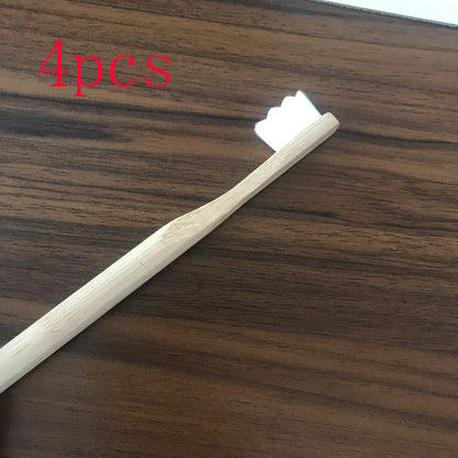 Eco-Friendly Bamboo Toothbrush with Natural Wood Handle