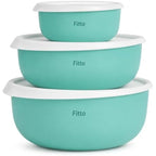 96 Pieces Vacuum Sealed Container Sets (3 Pieces Food Storage Bowls with Lids – Nesting Kitchen Containers – BPA-Free – Easy to Clean)