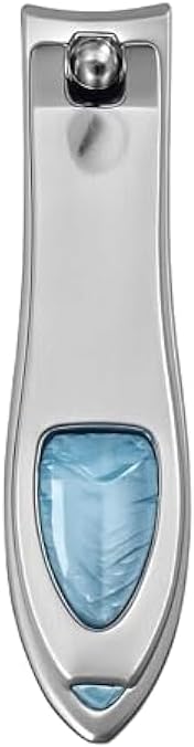 Nail Clipper Compact 5.9x1.3cm Blue - Mini Fingernail & Toenail Cutter Portable Manicure Pedicure Tool