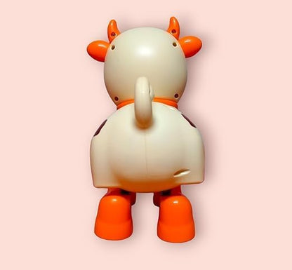 Cow Musical Toys Baby Dancing Walking Baby Cow Toy With Music And LED Lights Swinging Cow Robots Sound Preschool Educational Toy