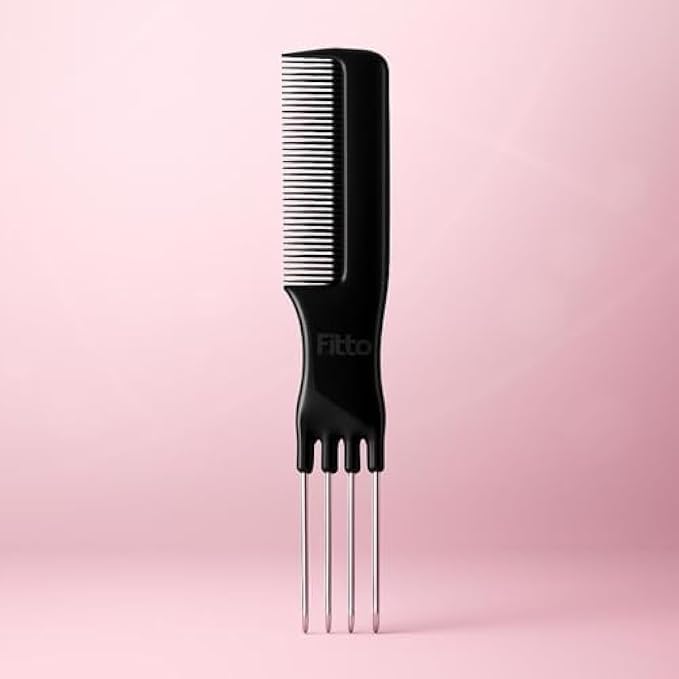 120 Pieces Metal Tail Combs (19cm - Black Hair Teasing & Lifting Comb with Metal Pick for Styling – Sectioning – Backcombing)