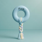 120 Pieces Dog Rope Toys with Ring Blue (7x6.7cm - Chew & Tug Toy for Small to Medium Dogs Puppy Dental Cleaning Interactive Play)