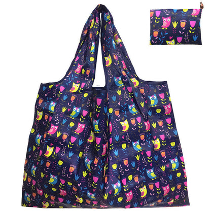 Eco-Friendly Reusable Shopping Bag with Llama Print