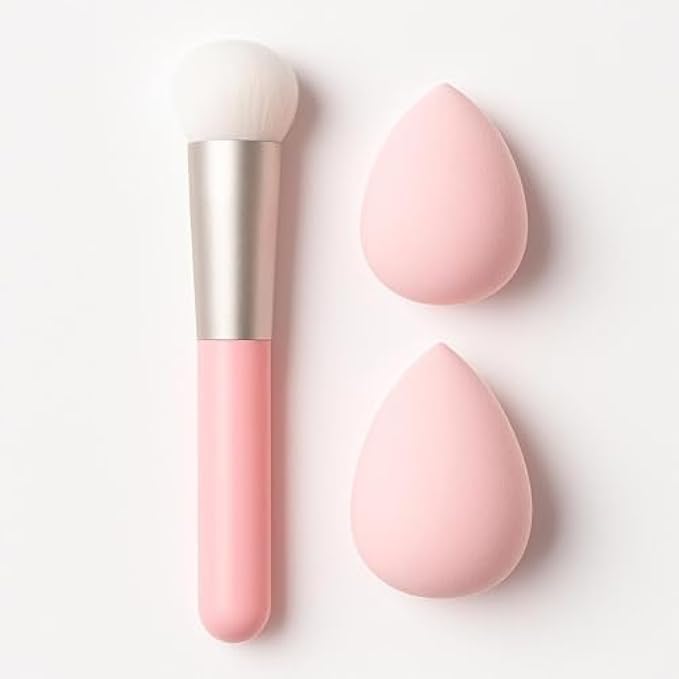 120 Pieces Pink Makeup Sponges (12cm - Large Beauty Blender Cosmetic Foundation Blending Sponge for Face Reusable Soft Makeup Applicator)