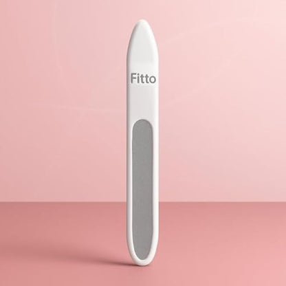 White Nail File Emery Board - Nail Filer for Manicure & Pedicure, Portable Nail Buffer & Shaper