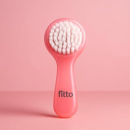 Pink Nail Brush - Manicure & Pedicure Nail Cleaning Brush for Fingernails & Toenails, Nail Scrubber & Cuticle Brush, Washable Travel Brush