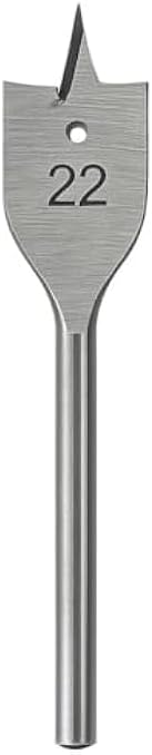 120 Pieces Woodworking Flat Drill Bits Spade Paddle Bits for Wood Boring (Clean Holes in Timber – MDF & Plywood – Heat-Treated Carbon Steel – Multiple Sizes)