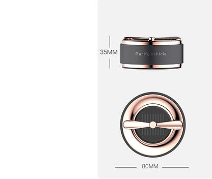 Solar-Powered Portable Air Purifier - Eco-Friendly, Energy-Efficient, Black & Silver