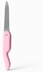 144 Pieces Folding Nail Filer Pink - Compact Travel Nail File Portable Pocket Manicure Pedicure Tools