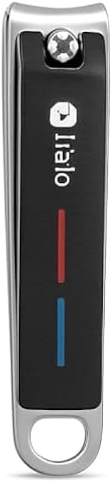 Nail Clipper 6.5x1.2cm Black - Compact Stainless Steel Nail Trimmer for Fingernails & Toenails Portable