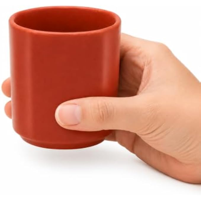 120 Pieces Natural Clay Tea Cups (Reusable Single Earthen Cup for Tea – Chai and Traditional Beverage Serving – Minimal Design – Terracotta)