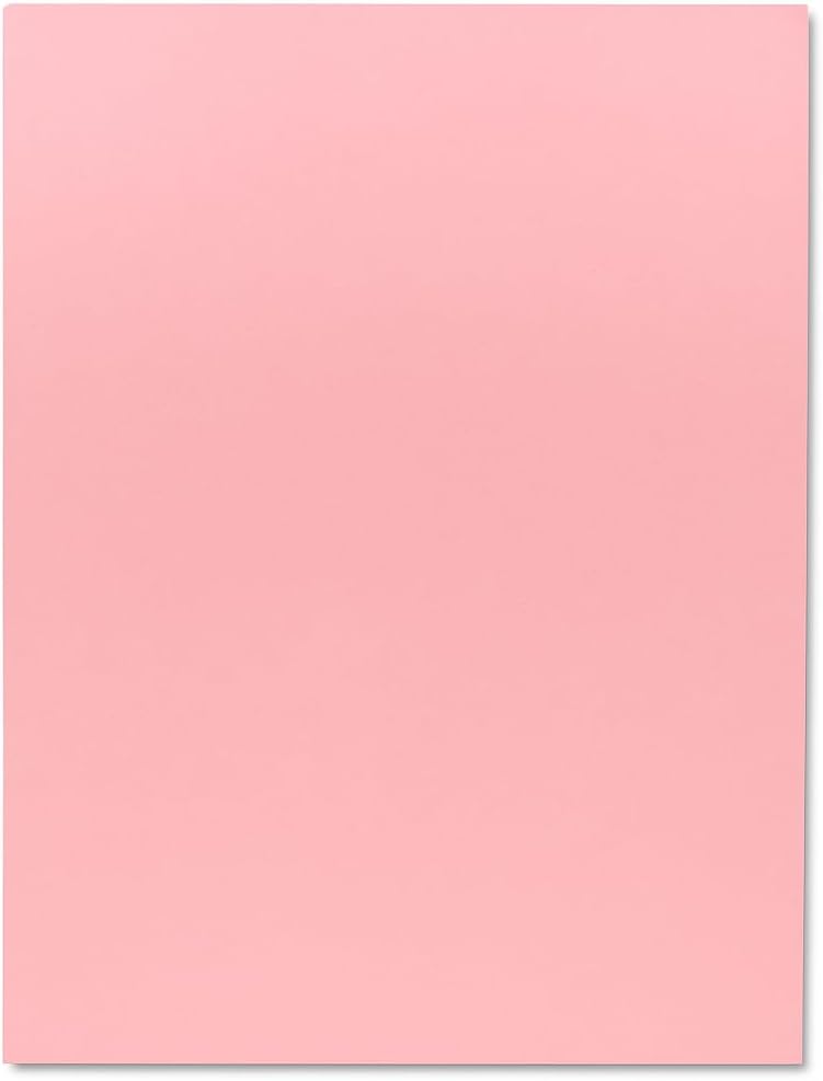 96 Pieces A4 Size Pink Chart Papers for Crafts (School Projects – and Office Use)