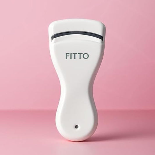 White Eyelash Curler with Silicone Pad, Stainless Steel Lash Curler for Long Natural Lashes, Travel Eye Makeup Tool