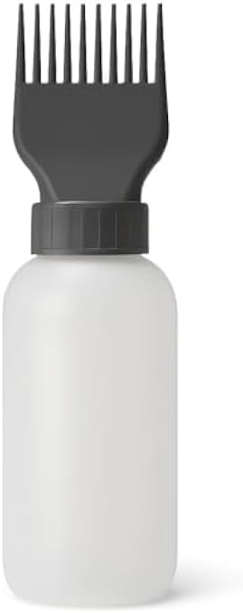 Hair Dye Bottle White - Refillable Squeeze Applicator Bottle for Hair Color, Dye Mixing, Tint & Bleach - Salon and Home Use