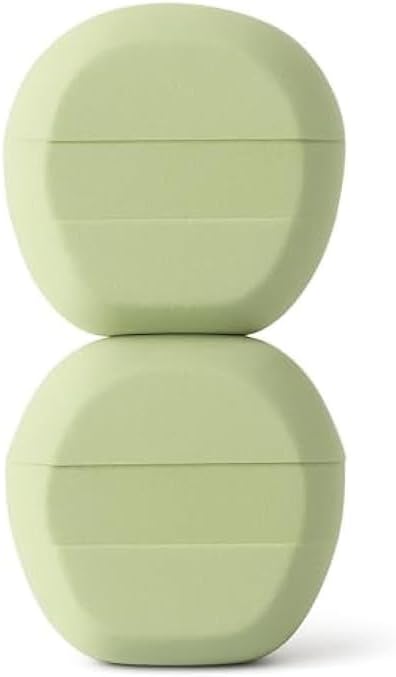 Makeup Sponge Green - Pack of 2 Beauty Blending Sponges for Foundation & Concealer, Latex-Free Soft Blender for Wet or Dry Application
