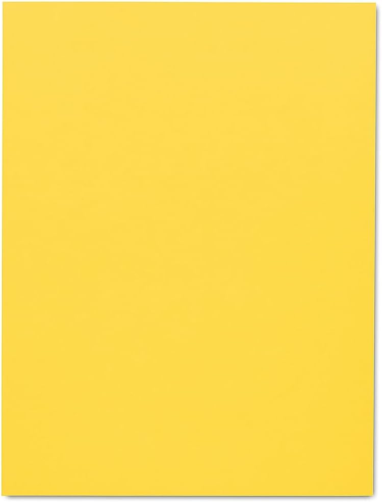 96 Pieces A4 Size Yellow Chart Papers for Arts and Crafts (School Projects – Office Use – 1 PC)