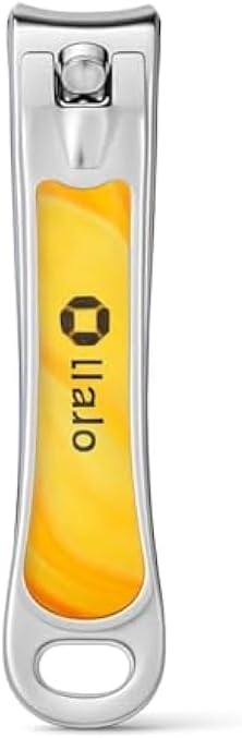 Nail Clipper 6.15x1.25 cm Orange - Compact Stainless Steel Fingernail & Toenail Trimmer