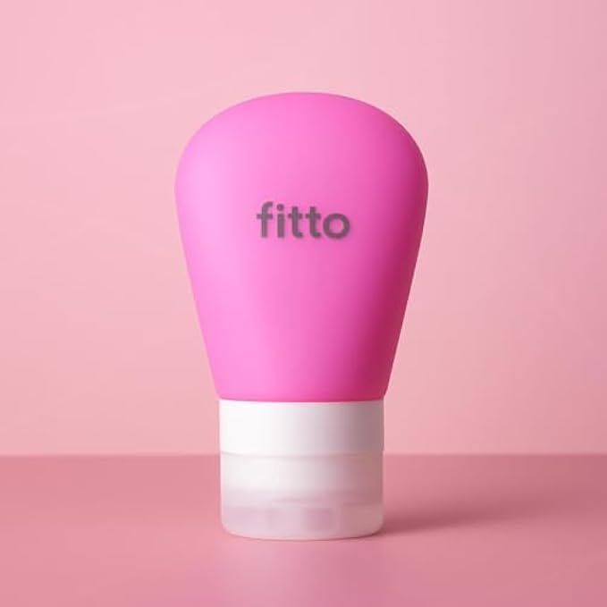 96 Pieces Silicone Travel Bottle Pink - Refillable Squeeze Leak-Proof Toiletry Dispensers for Shampoo Conditioner Lotion Sunscreen