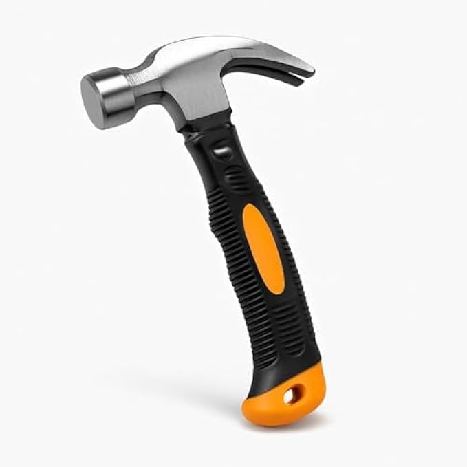 96 Pieces Mini Hammer Small Hammers with Steel Head and Fiberglass Handle Non-Slip Grip for Home DIY Woodworking Upholstery Jewelry Model Making