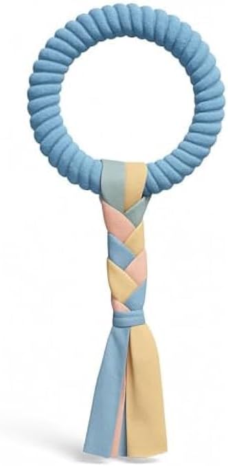 120 Pieces Dog Rope Toys with Ring Assorted Colors (21 x 8 cm – Chew – Tug & Fetch Toy for Puppies & Small Dogs)