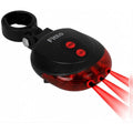 96 Pieces Bicycle Laser Lights (3 Red Safety Beams – 5 LED Modes – Water-Resistant Rear Bike Light with Easy Seat or Frame Mount for Night Riding – Black and Red)